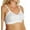 White, variant on Women's Rago 2101 Lacette Satin and Lace Wireless Support Bra (White 40C)