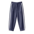 thumbnail image 7 of Hurxie Women Side Stripe Pants Y2k Elastic Waist Wide Leg Baggy Track Pant Lace Trim Parachute Pants with Pockets Navy,L, 7 of 7