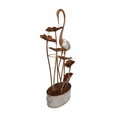 thumbnail image 3 of METAL CRANE WITH LEAVES IN PAIL FOUNTAIN, 3 of 5