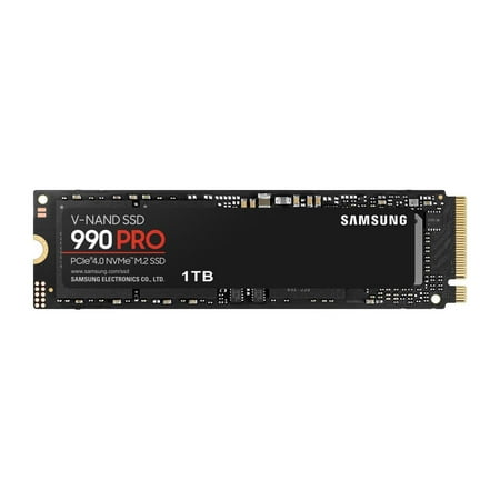 SAMSUNG 990 PRO M.2 2280 1TB PCIe Gen 4.0 x4, NVMe 2.0 V7 V-NAND 3bit MLC Internal Solid State Drive (SSD) MZ-V9P1T0B/AM