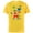 Yellow, variant on The Simpsons Marge Homer Bart Lisa Maggie Holiday - Short Sleeve Cotton T-Shirt for Adults - Customized-Yellow