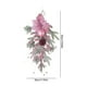 thumbnail image 3 of Christmas P-ink Christmas Flower Electroplating Snow Frost Flocking PE Pines Needle Vines Ring Wreath Rattan, 3 of 6