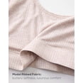 thumbnail image 3 of Women's Natrelax No Underwire Bralette No Padding Comfort Sleep Bra Ribbed Wireless Pullover, 3 of 7