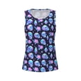 thumbnail image 4 of Lsque star Skull flower crystal Printed Workout Tank Tops for Women, Athletic Sports Tank Tops, Compression Sleeveless Dry Fit Shirts,Sleeveless Yoga Shirt-Large, 4 of 9