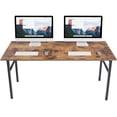 thumbnail image 5 of SOGES 62 inches Folding Table Computer Table Workstation No Install Needed, Rustic Brown, 5 of 6
