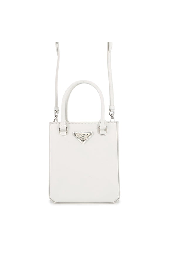 Pre-Owned Prada handbag, Spazzolato small triangle leather 1BA331 PRADA 2-way shoulder bag,...