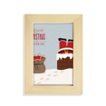 thumbnail image 1 of mas Santa Claus New Year Desktop Display Photo Frame Picture Art Painting 5x7 inch, 1 of 3