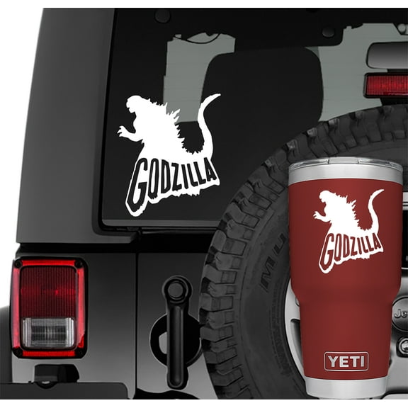Collectible Decals Godzilla With Name Vinyl Decal