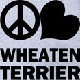 thumbnail image 2 of CafePress - FIN Peace Love Wheaten Terrier Baby Football Bodys - Cute Infant Baby Football Bodysuit, 2 of 3