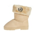 thumbnail image 3 of bebe Faux Fur Trendy Winter Boots for Big Girls, Blush (Size 4), 3 of 8