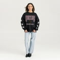 thumbnail image 3 of Women's Gameday Couture  Black Montana Grizzlies Pure Victory Relaxed Rhinestone Pullover Sweatshirt, 3 of 4
