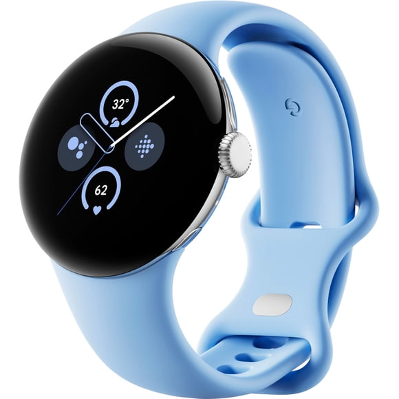 Refurbished Google Pixel Watch 2 (2023) 41mm G4TSL (GPS Only, No Cellular) Polished Silver Aluminum (Grade A+)
