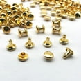 thumbnail image 4 of 100 Pcs Rivets Rivets Creux Rivets Décoratifs Rivets en Cuir, Or, 4 of 8
