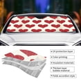 thumbnail image 5 of Disketp Windshield Sun Shade, Car Sun Shade For Front Window Love Sunshades Sun Visor Protector Blocks Uv Rays Foldable, 5 of 9