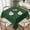 Green, variant on Pink Polka Dots Soft Tablecloth Square Dinng Table Covers for Kitchen & Table Linens 52" x 52"
