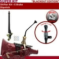 thumbnail image 1 of American Shifter  C6 Shifter Kit Black 10 in. E Brake Dipstick Push Button 11 in. Handle Billet Knob for EED17, 1 of 1