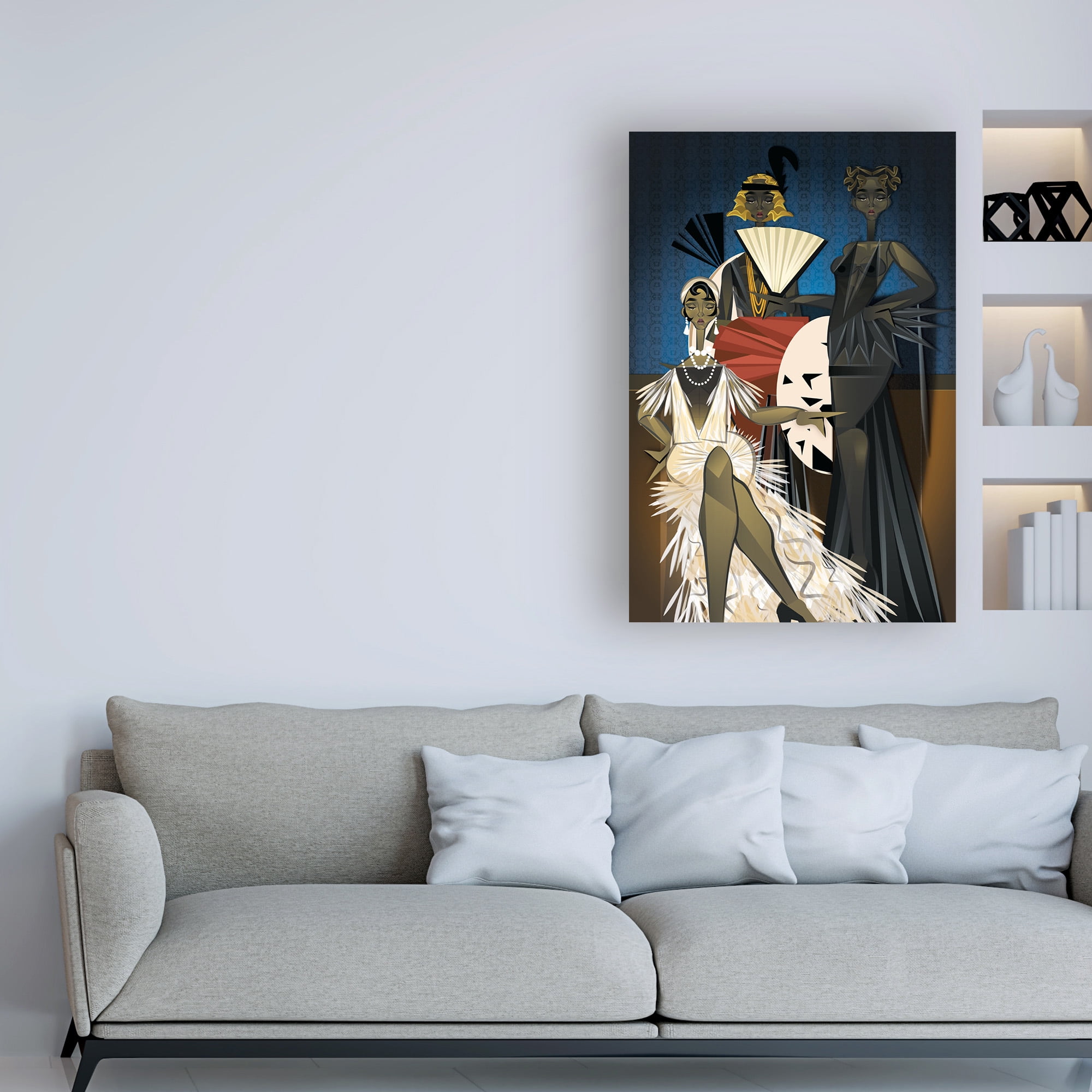 Trademark Fine Art 'Harlem Nights' Canvas Art by Jaleel Campbel