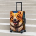 thumbnail image 6 of Fuzoiu Artistic Sunflower Corgi Print Suitcase Cover,Washable Luggage Covers for Suitcase,Elastic Luggage Protector Cover,Scratch Resistant Travel Suitcase Covers-Large, 6 of 7
