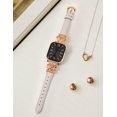 thumbnail image 5 of Wearlizer Celtic Knot Leather Band Compatible with Apple Watch Band 38/40/41/42/44/45/46/49mm Women, Slim Dressy Premium Leather Strap for iWatch Series 11 10 9 8 7 6 5 4 SE Ultra 3 2 1, 5 of 6