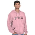 thumbnail image 5 of Man Woman Geek Geeky Cute Nerdy Gamer Zip Up Hoodie Men's Women's Brisco Brands M, 5 of 6