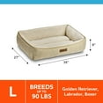 thumbnail image 3 of Vibrant Life Lounger Dog Bed, Large, Tan 36" x 27", 3 of 4