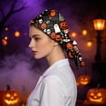 thumbnail image 5 of DORKASM Scrub Caps for Women Cute Halloween Working for Nurses Hats for Women Saffron One Size, 5 of 6