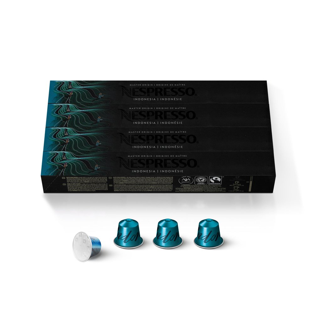 Nespresso OriginalLine Espresso Capsules, Indonesia 40 Count