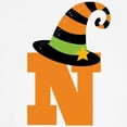 thumbnail image 3 of CafePress - Halloween Letter N Witch Monogram Kids Baseball Je - Kids Cotton Baseball Jersey, 3/4 Sleeve Shirt, 3 of 4