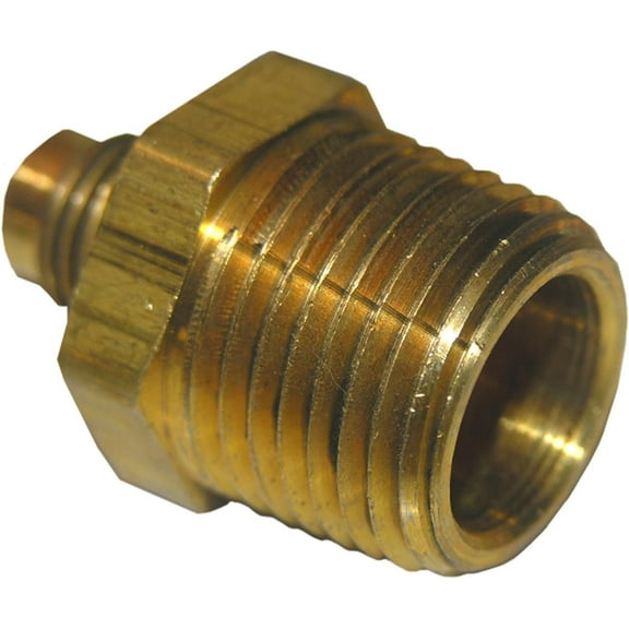 LASCO 17-4813 1/4-Inch Flare by 3/8-Inch Male Pipe Thread Brass Adapter