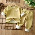 thumbnail image 2 of CUZIBR Boys Long Sleeve Color Block Sweatshirt & Sweatpants Toddler Boy Fall Winter 2 Piece Outfits Soft Dailywear For Child, 2 of 3