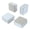 White Square, variant on 4Pcs Square Furniture Feet Leg Bed Risers Heightening Pad Black/brown/white Table Chair Desk Sofa Riser Floor Protector Elevator