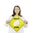 thumbnail image 6 of Theater (3 Pack) Large Plastic Street Sign Crossing Sign Warning Sign Vintage Rustic Beware Warning Xing Stage Performance Acting Drama Comedy Decor Play Lights Show Movie Fun Musical, 6 of 9