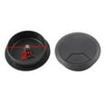 thumbnail image 2 of 10pcs Office PC Computer Desk Grommet Cable Hole Cover 50mm Diameter (Black), 2 of 2