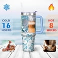 thumbnail image 4 of Sea turtle Gift for Sea turtle Owner,40 oz Sea turtle Tumbler Stainless Steel Insulated with Handl, 4 of 6