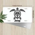 thumbnail image 2 of License Plate, Jeep Turtle Symbol Decorative Front,Personalized Stainless Steel License Plate Cover For Men Women,12.2" X 6.2", 2 of 6