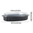 thumbnail image 3 of Summer Clearance,Metal Bento Box,Disposable Meal Prep Containers,Disposable Lunch Box Made Of PP Material, American Pasta, Sushi Packaging Box, Microwave Thickened Takeout Packaging Box, 3 of 9