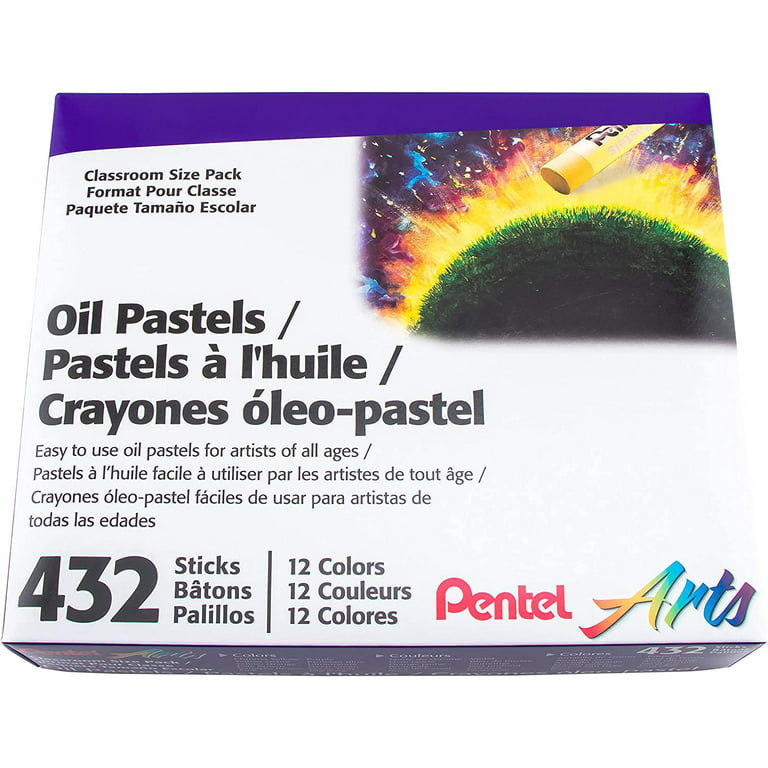 Pentel Oil Pastels, 16 Count - 12