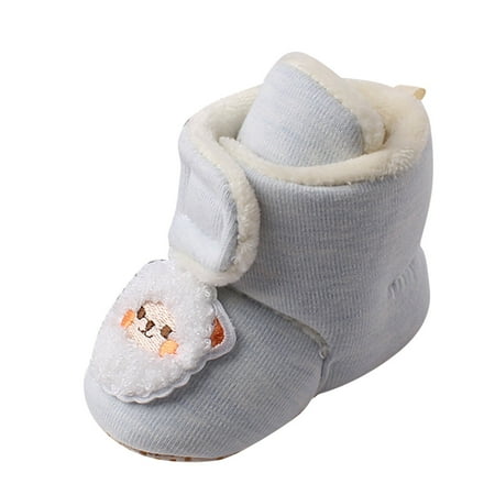 

KaLI_store Fashion Sneakers Unisex Baby Boys Girls High-Top Ankle Sneakers Soft Rubber Sole Crib Shoes Toddler First Walkers A