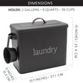 thumbnail image 6 of AuldHome Design Enamelware Laundry Powder Container (Black), Enamelware Detergent Bin w/ Scoop, 6 of 9