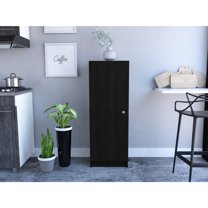 TUHOME Belleria Pantry Black-Wenge