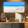 thumbnail image 1 of Seashells on Seashore - Beach Photography Canvas Art Print, 1 of 3