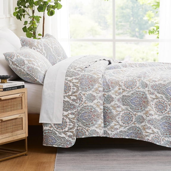 Boho Paisley Printed Quilt Set by SouthShore Fine Linens