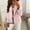 Pink, variant on Women's Work Office Blazer One Button Notched Lapel Business Tuxedo Blazer Casual Blazer Jackets Suit