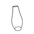 thumbnail image 1 of RYRDWP New Nordic Vase Black Minimalist Abstract Iron Brief Vase Flower Racks, 1 of 2