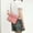 Pink#5, variant on Women’s Nylon Shoulder Satchel Bag | Lightweight Multi-Pocket Handbag with Adjustable Strap | Travel Purse Organizer for Shopping Work Daily Use | 27x22x5cm | 1 Pack