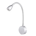 thumbnail image 4 of Lunartec Gooseneck Bed Lamp: LED Gooseneck Bed and Reading Light, Wall Mount, 3W, Cool White (Gooseneck Bed Reading Lamp), 4 of 5