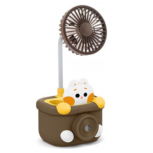 Ventilador recargable de USB con sacapuntas de la pluma Descripción de cabecera Dispositivo de refrigeración Estudiantes de la oficina Accesorios de la mesita de los regalos Café del café Inevent HA060762-03