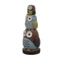 thumbnail image 4 of EASTIN Décoration Intérieure Empilement Hibou Statue en Résine, 4 of 8