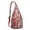 Red-6, variant on Chic Bohemian Sling Backpack - Elegant Paisley & Floral Design, Multi-Pocket Anti-Theft Shoulder Bag for Commuters