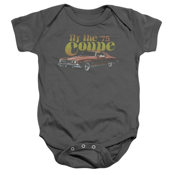 Pontiac Fly The Coupe Infant Baby Romper T-Shirt Charcoal